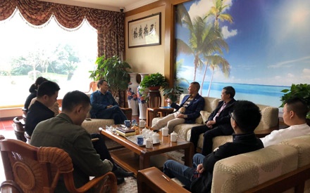 四川省“一帶一路”促進(jìn)會(huì)會(huì)長林忠清一行專程到四川森普管材股份有限公司交流考察！